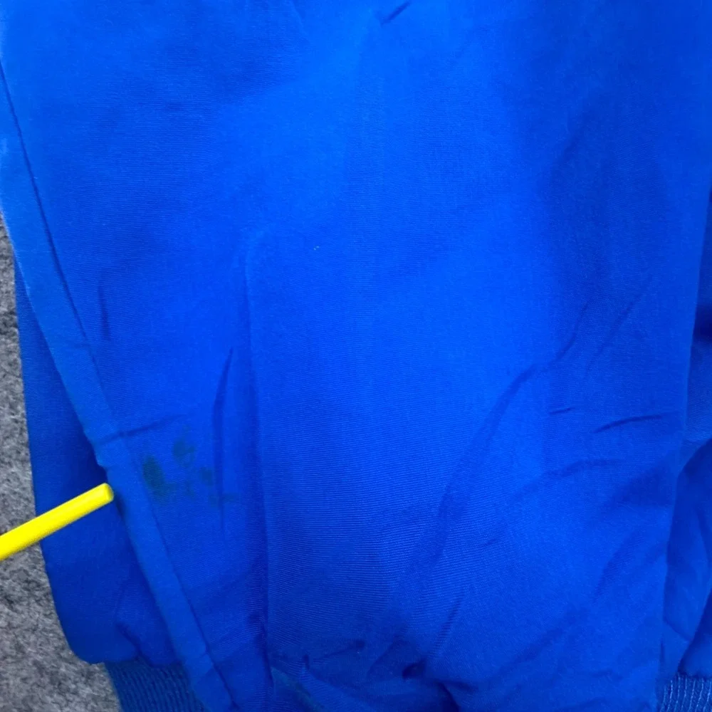 Vintage Teddi Sportswear Jacket Mens L  Blue Mother Pearl Buttons‎ Retro 80s 90s